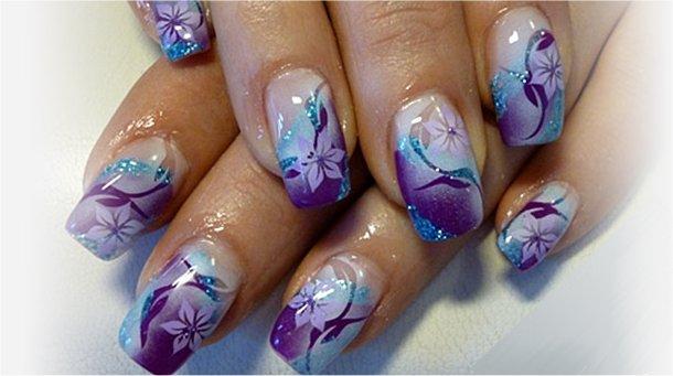 Arte de uñas con aerógrafo