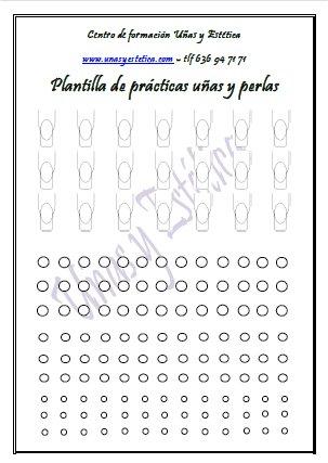 plantilla de prácticas de uñas de acrílico