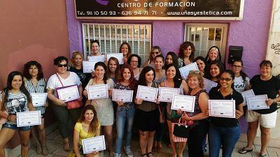 Fotos del curso de uñas de gel y acrílico día 31/07/2016