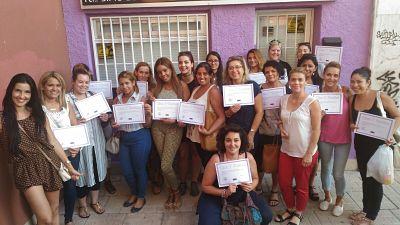 fotos curso uñas gel y acrílico 21/08/16