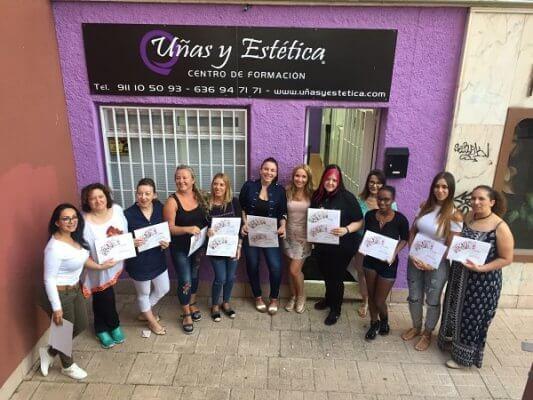 Fotos del curso de Uñas Vintage con Yuliya Novikava