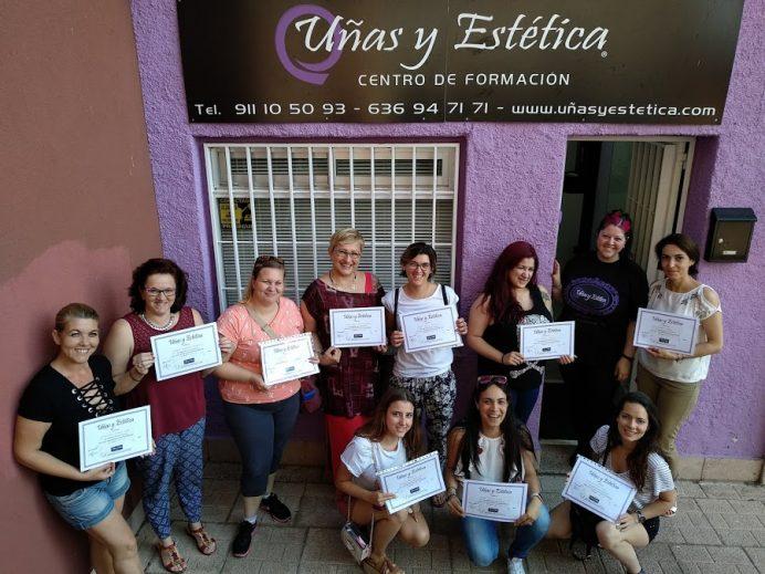 Foto de las alumnas del curso de decoración del día 08/07/18