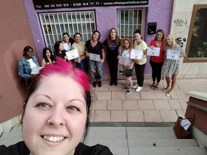 Foto alumnas Esmalte Permanente y Manicura del día 09/07/18 - Con Yolanda Hernández