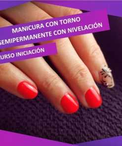 Manicura con torno y semipermanente