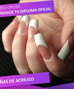 imagen portada del curso de uñas de acrílico online