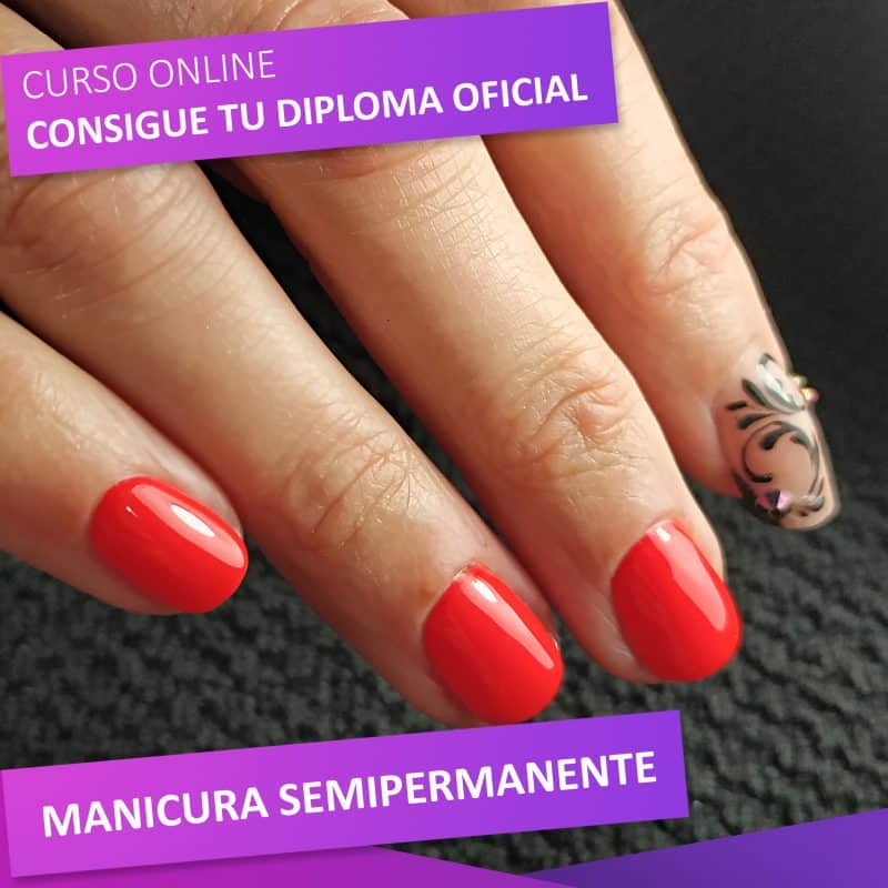 imagen portada del curso de manicura semipermanente online