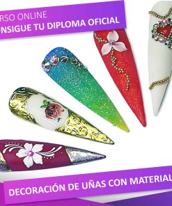 imagen portada del curso de decoración de uñas con materiales