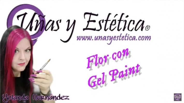 Portada vídeo flor con gel paint