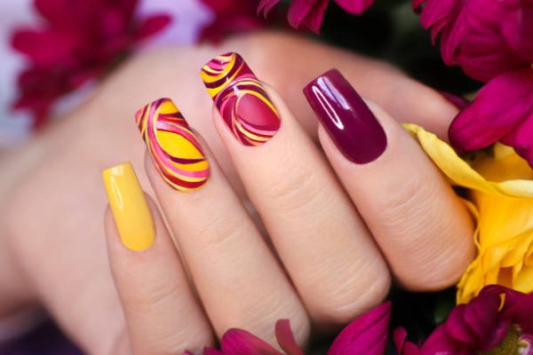 manicura uñas Lámpara de lava