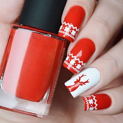 Manicura para Navidad y Nochevieja