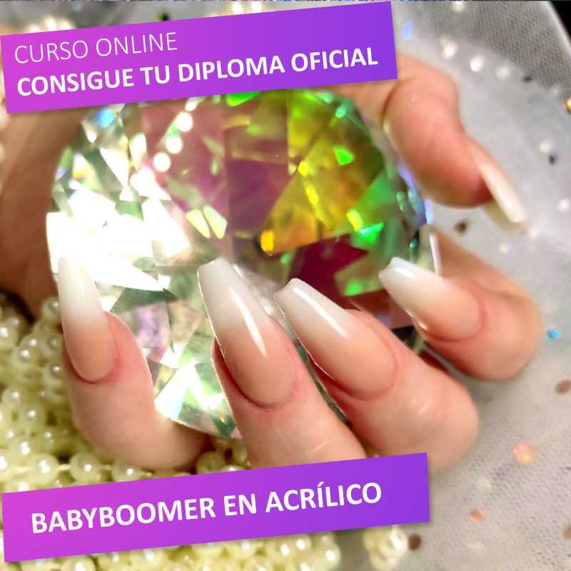 imagen del producto curso online uñas en babyboomer en acrílico