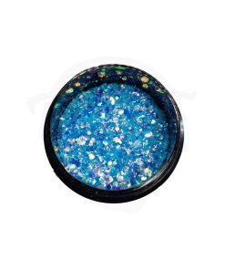 Glitter azul anacarado