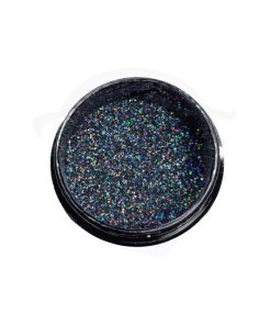 Glitter negro holográfico