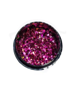 Glitter violeta neon